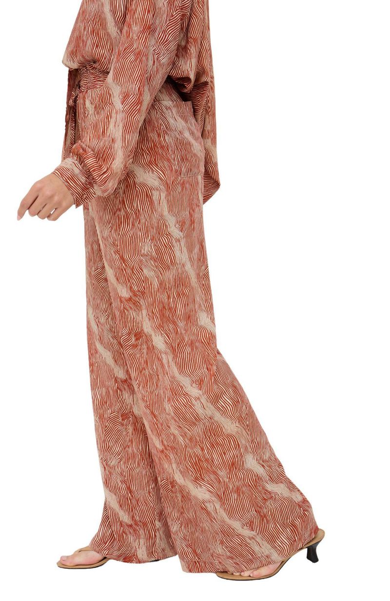 Women's Ginger High Waist Tiger Print Trouser