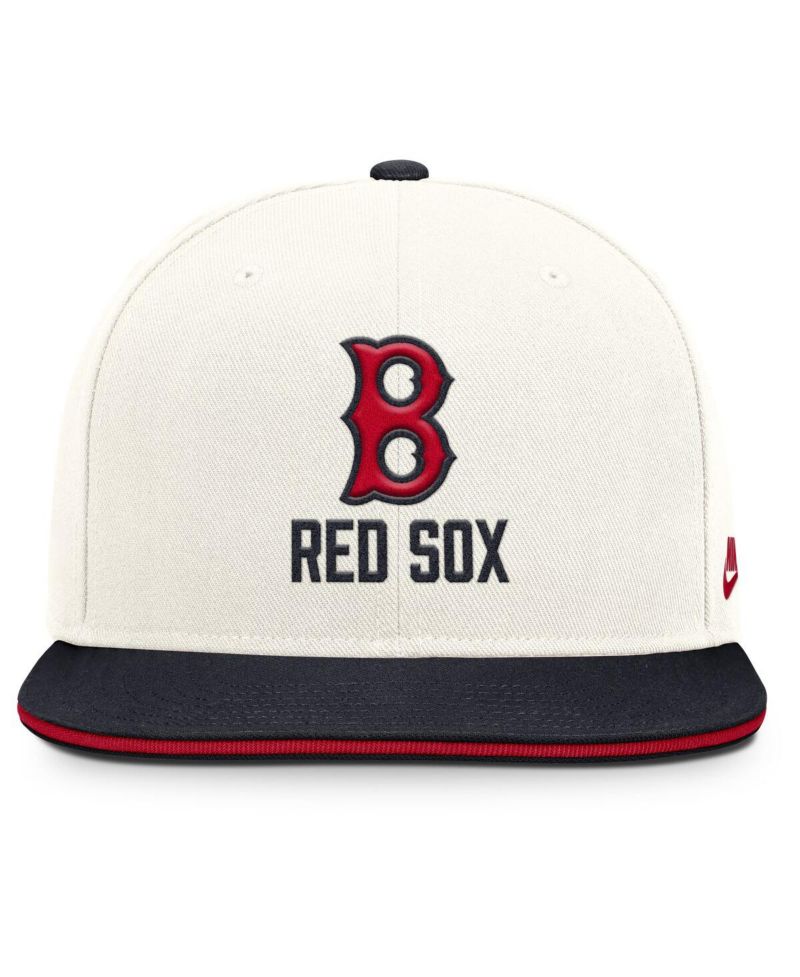Men's Cream/Navy Boston Red Sox Cooperstown Pro Dri-FIT Snapback Hat