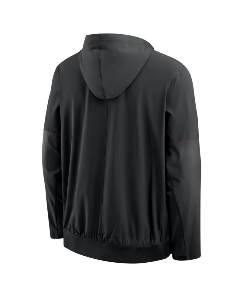 Men's Scarlet Ohio State Buckeyes 2026 Sideline Anorak Half-Zip Hoodie Sweatshirt