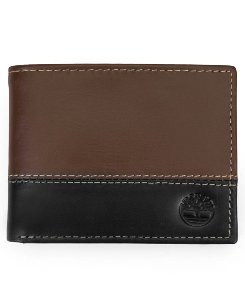 Men's Hunter Leather Two-Tone Passcase Commuter Wallet