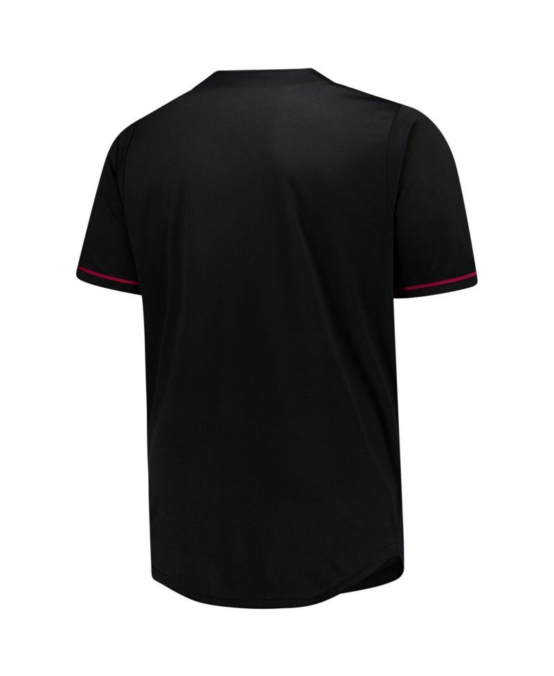Men's Black Cleveland Cavaliers Big & Tall Pop Full-Button Jersey