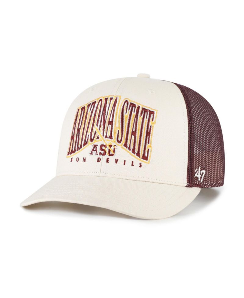 Men's Natural Arizona State Sun Devils Drawbridge Trucker Adjustable Hat