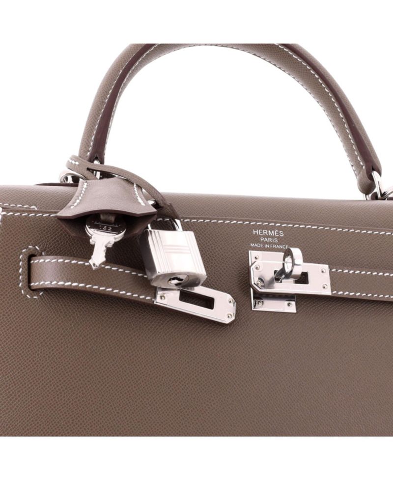 Kelly 25 Handbag Madame with Palladium Hardware