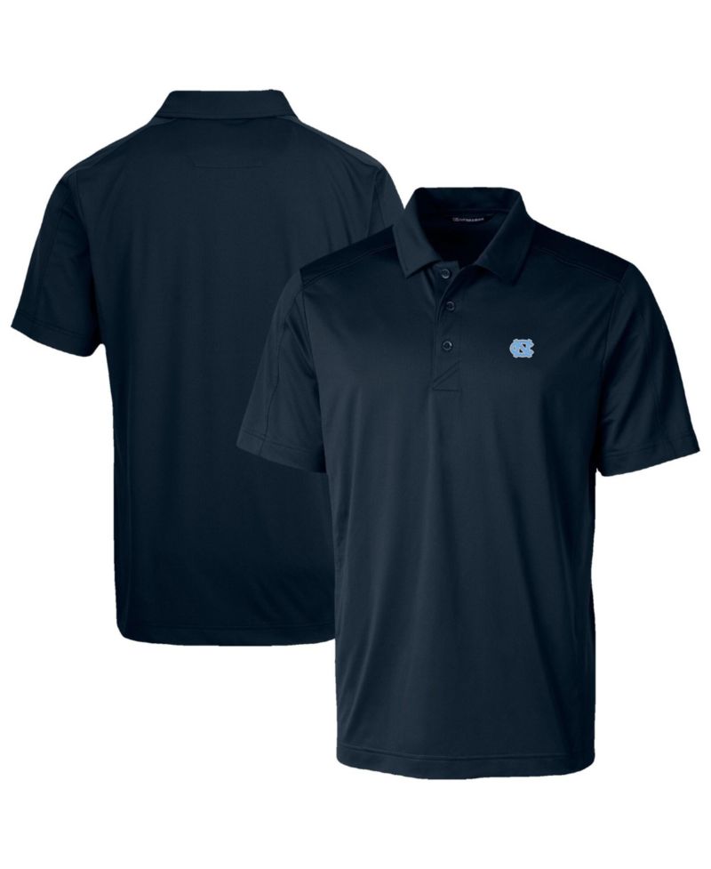 Cutter Buck Men's Navy North Carolina Tar Heels Prospect Eco Textured Stretch Polo Shirt