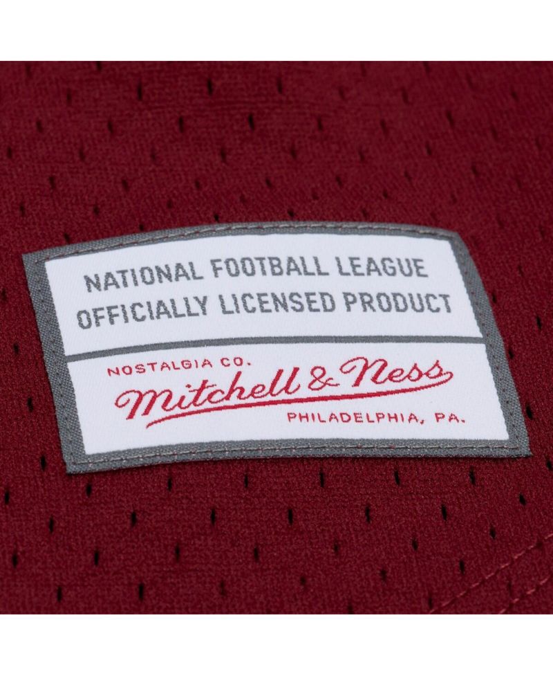 Men's Burgundy Washington Commanders Head Coach Mesh Full-Button Fashion Jersey