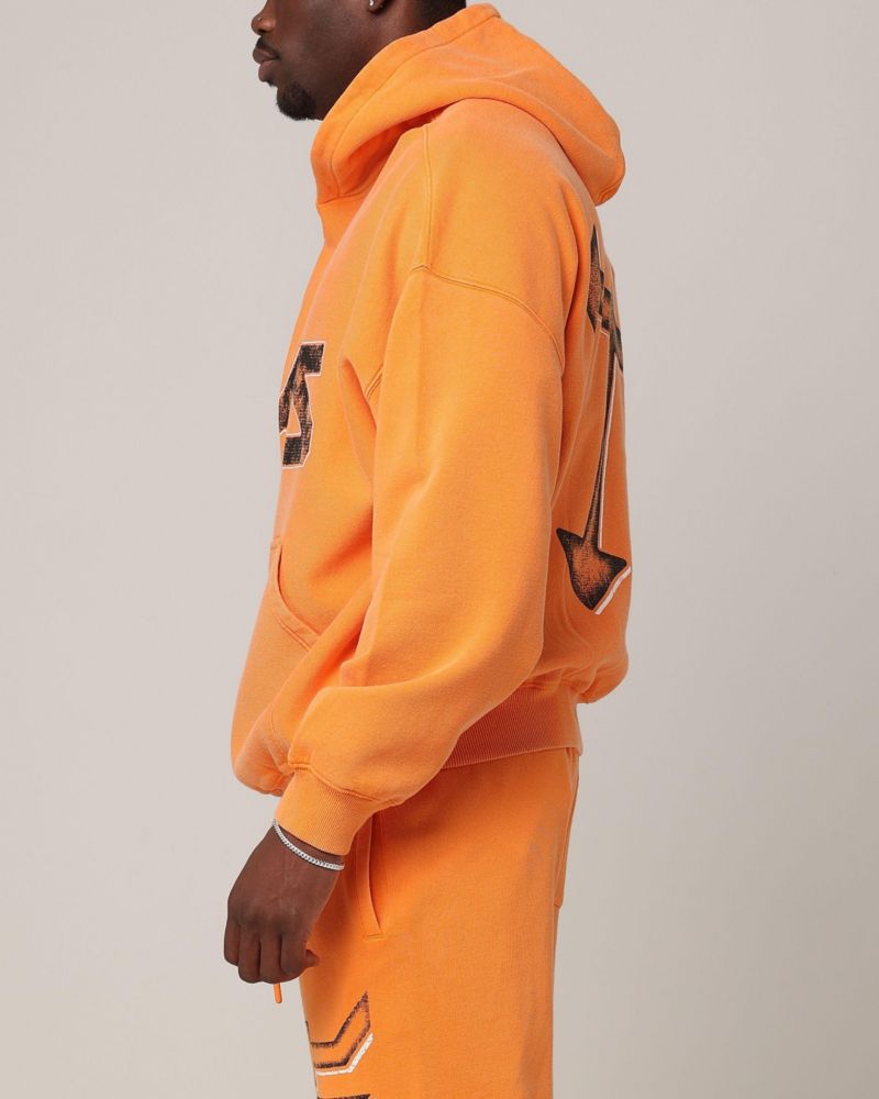 Men's SSIX Vintage Hoodie, Orange, XXXLarge