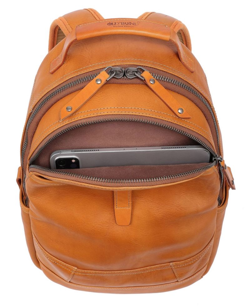 Sun-Wing Small Leather Backpack