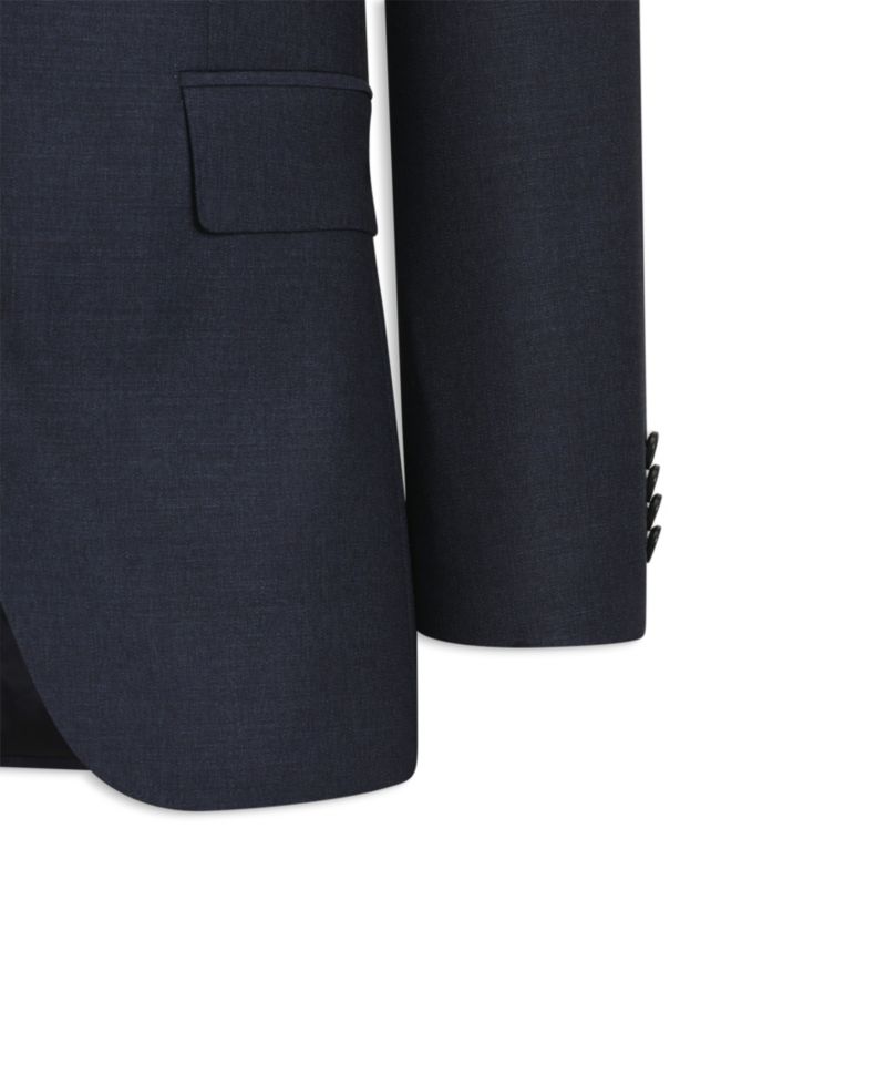 Men's Patterned Stretch Wool Two-Piece Slim-Fit Suit