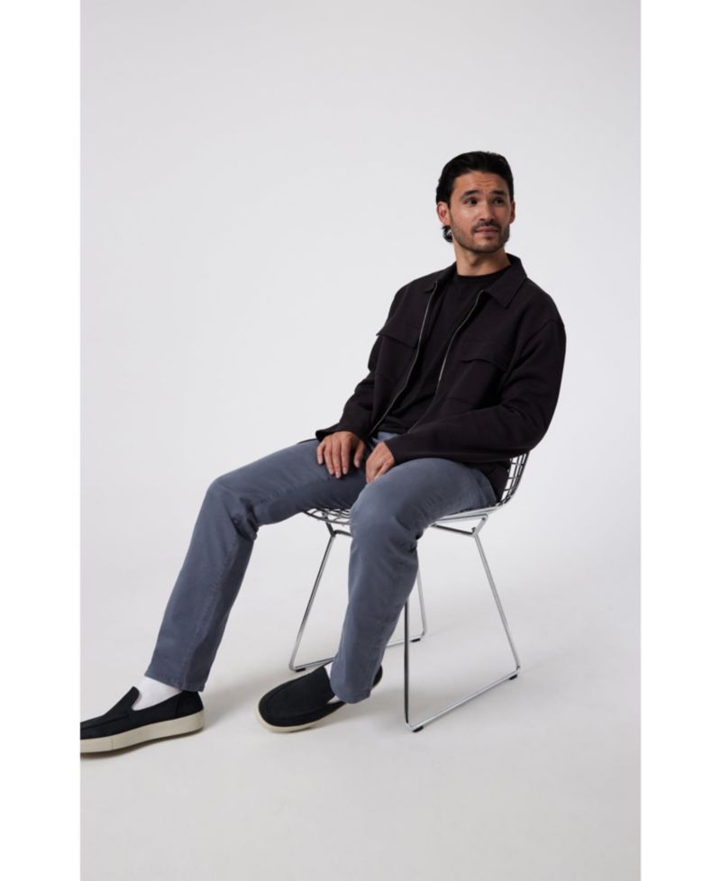 Men's Zach Straight Leg In Sand Casual Twill Pant