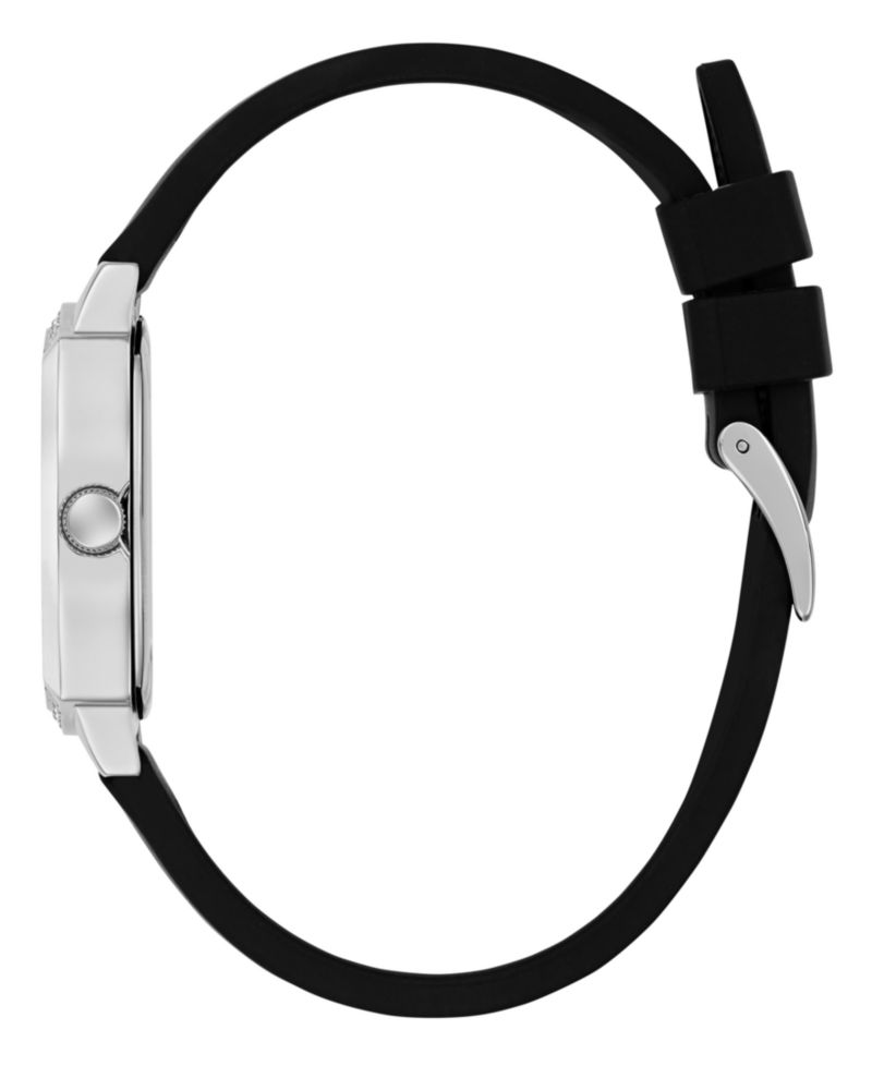 Women's Black Silver Tone Analog Watch, 32mm