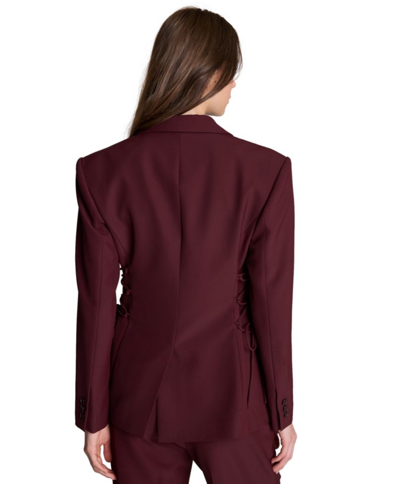 Women's Side lacing One Button Blazer
