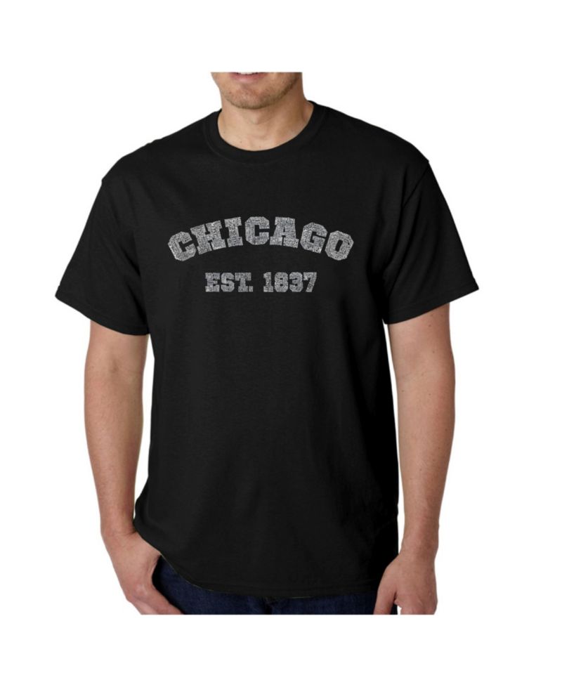 Men's Word Art T-Shirt - Chicago 1837
