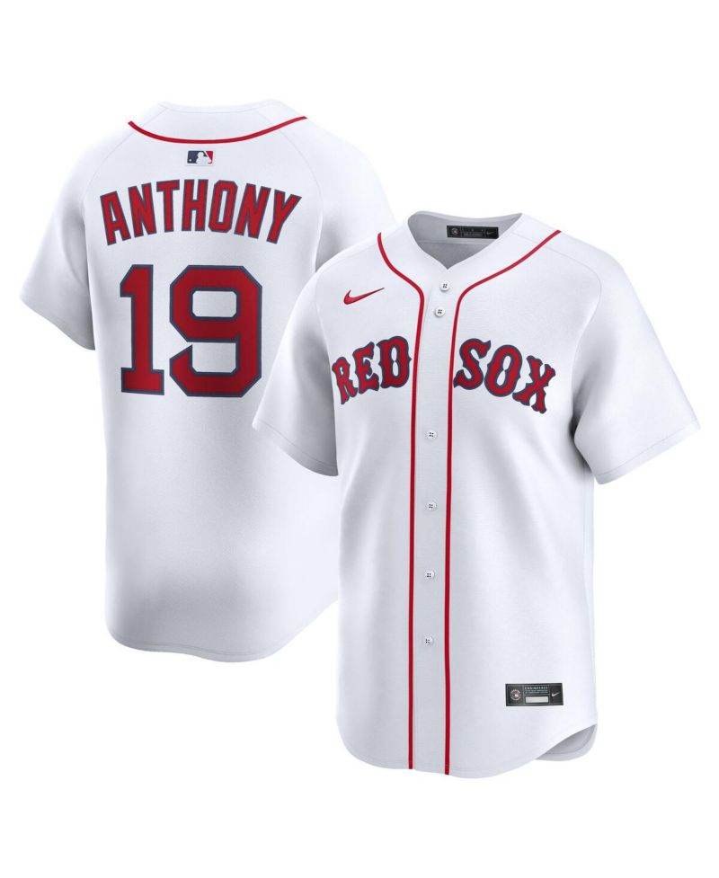 Men's Roman Anthony White Boston Red Sox Home Limited Player Jersey