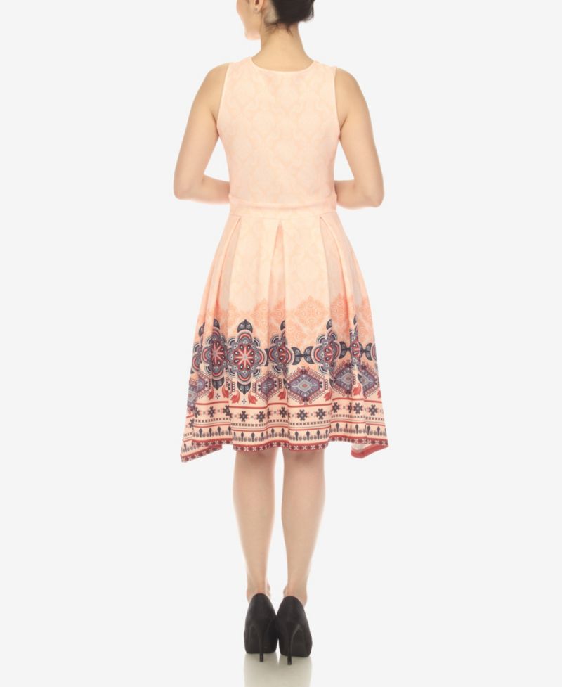 Women's Fit and Flare Knee Length Dress