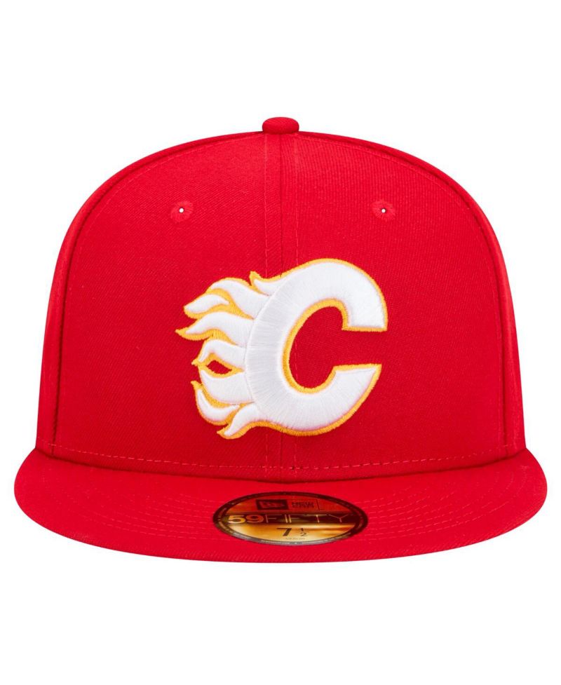 Men's Red Calgary Flames Core 59FIFTY Fitted Hat