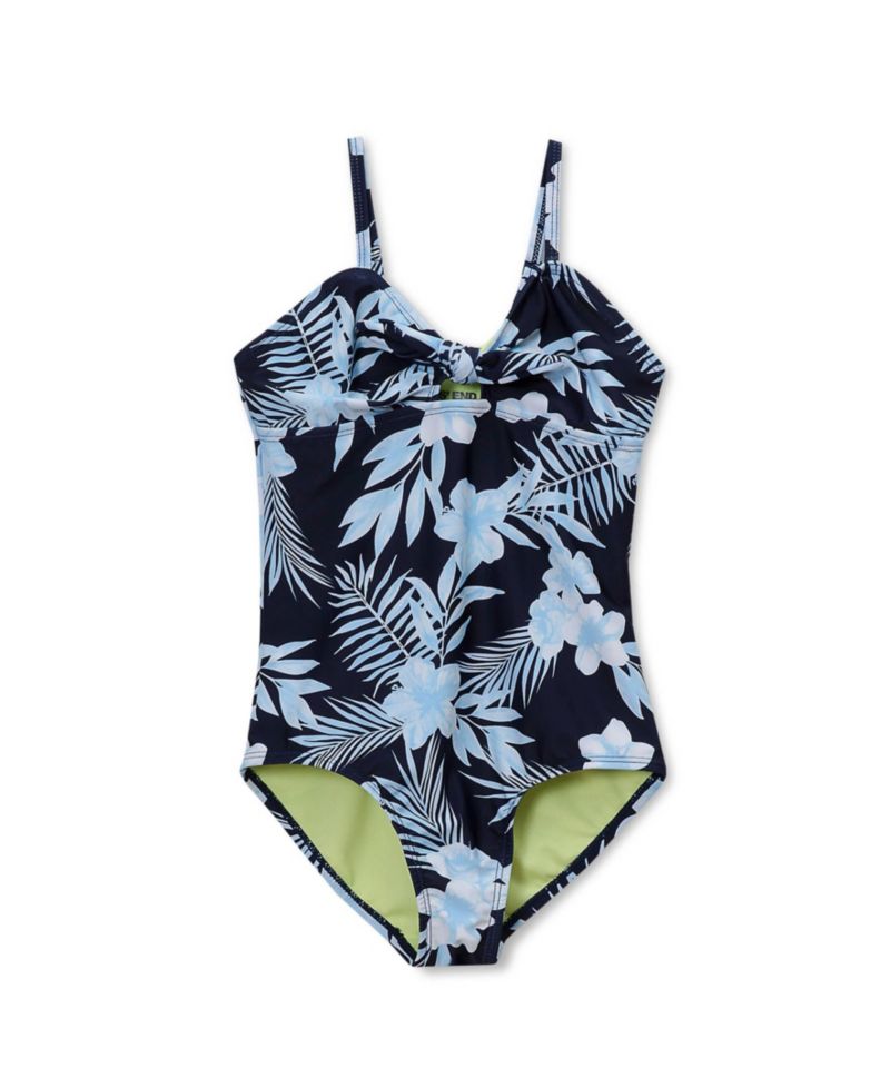 Girls Child Chlorine Resistant Cutout One Piece Swimsuit