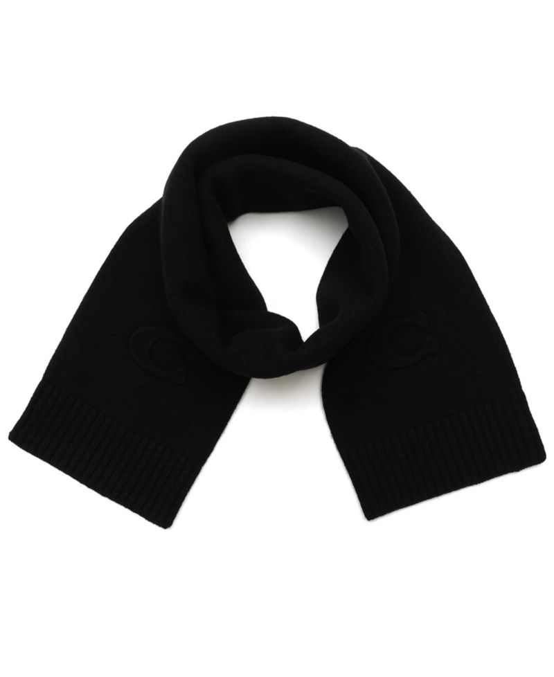 Women's Embossed Knit Muffler Scarf