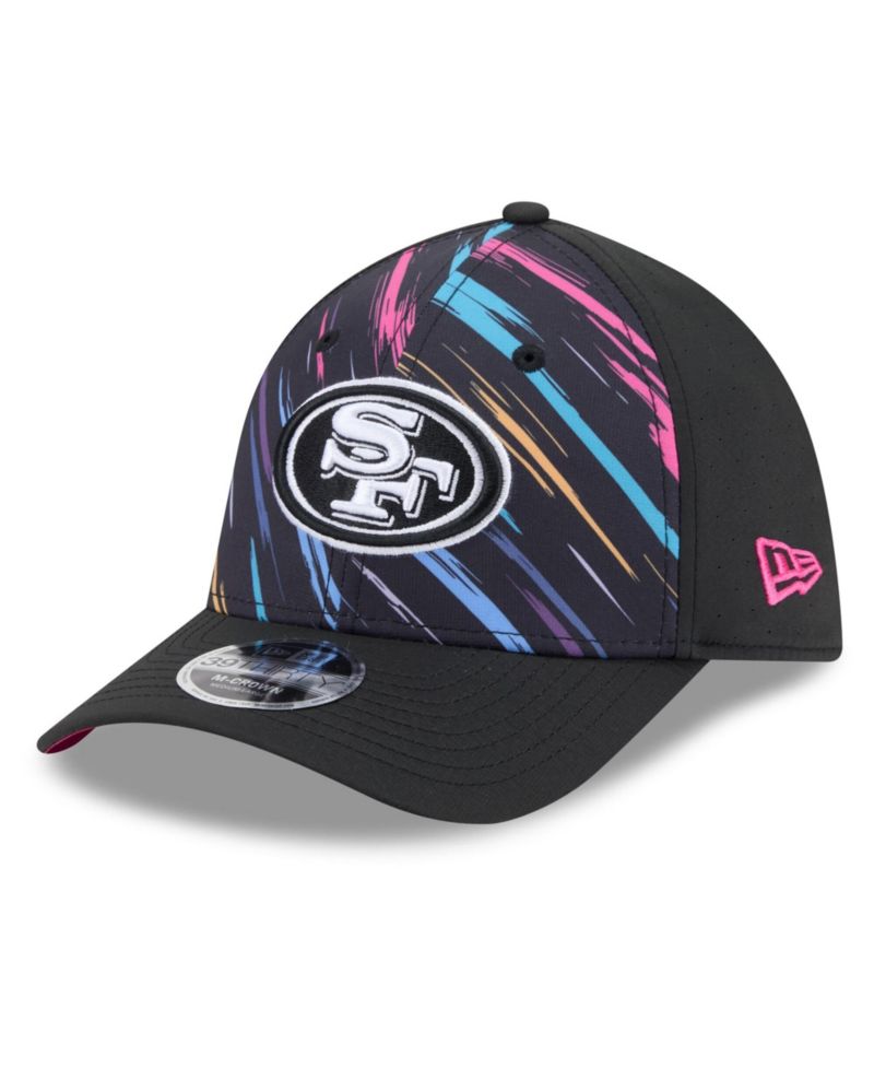 Men's Black San Francisco 49ers 2026 NFL Cruical Catch 39THIRTY M-Crown Stretch Hat