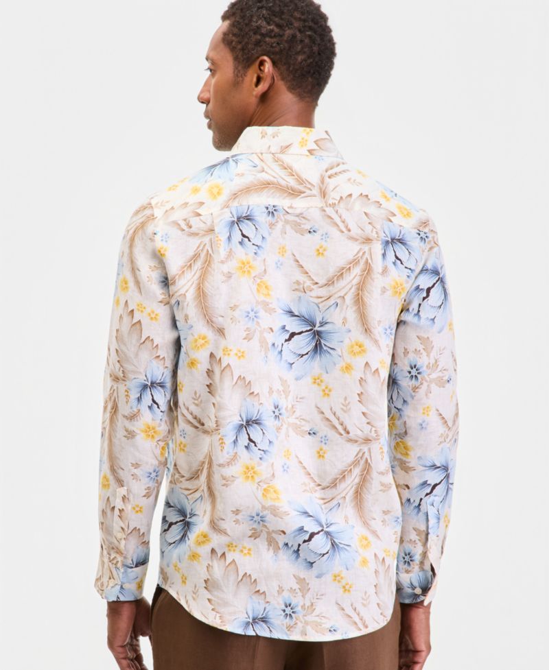 Men's Long-Sleeve Resort Linen Shirt