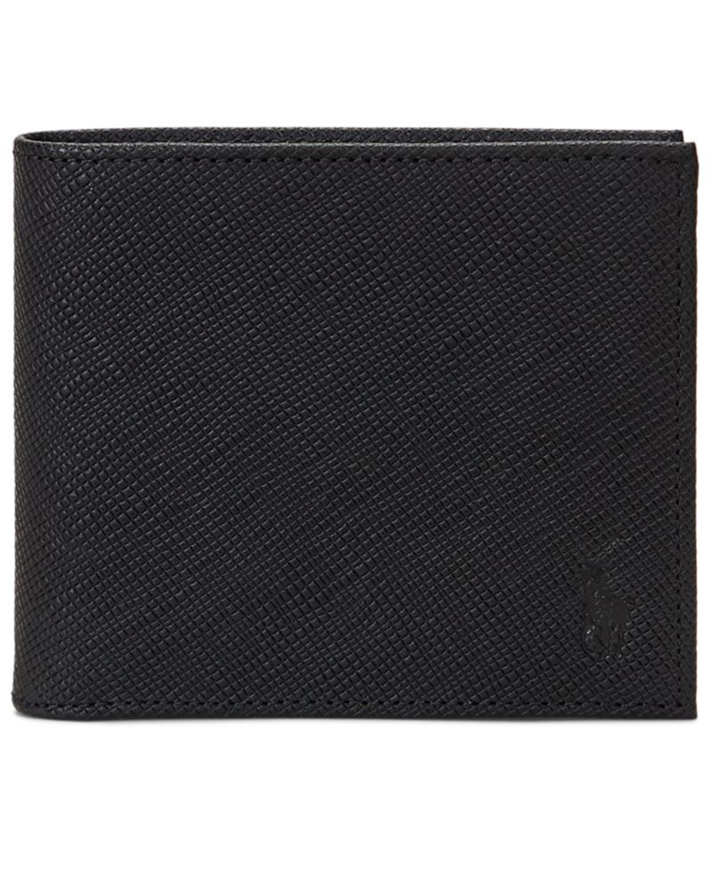 Men's Textured Saffiano Leather Billfold Wallet