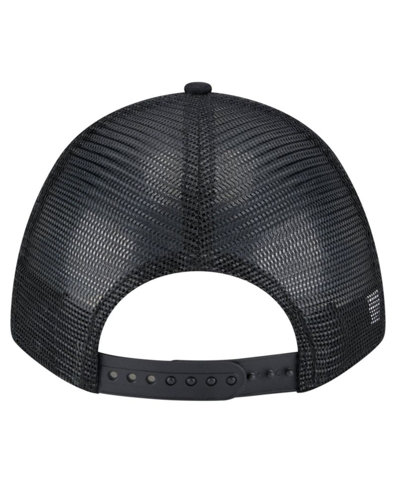Men's Black Athletics Gradient 9FORTY A-Frame M-Crown Trucker Adjustable Hat