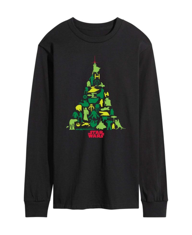 Men's Star Wars Christmas Tree Long-Sleeve T-Shirt