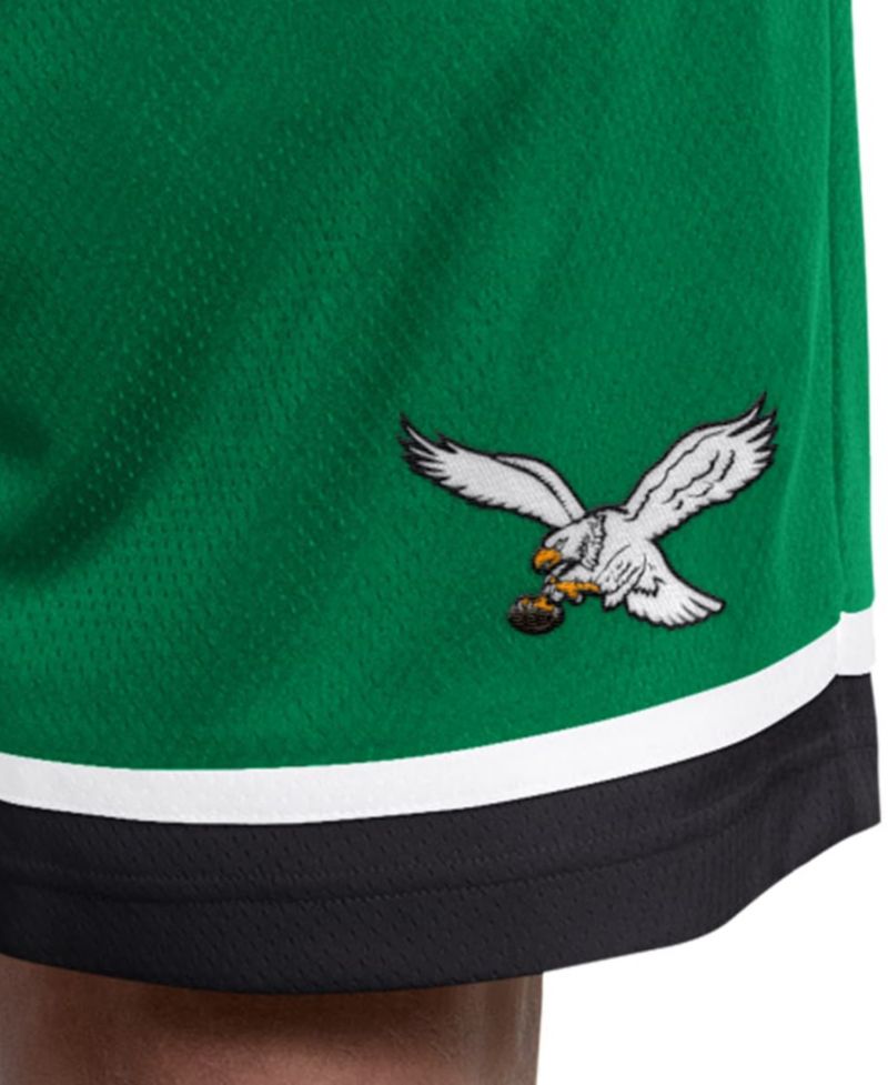 Men's Kelly Green Philadelphia Eagles Throwback Power Play Mesh Shorts