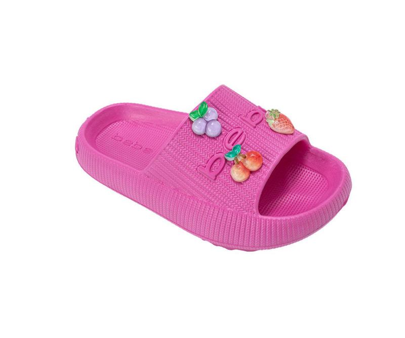 Girls Girls EVA Slide - Lightweight and Comfy Slide Sandals with Fruit Charms