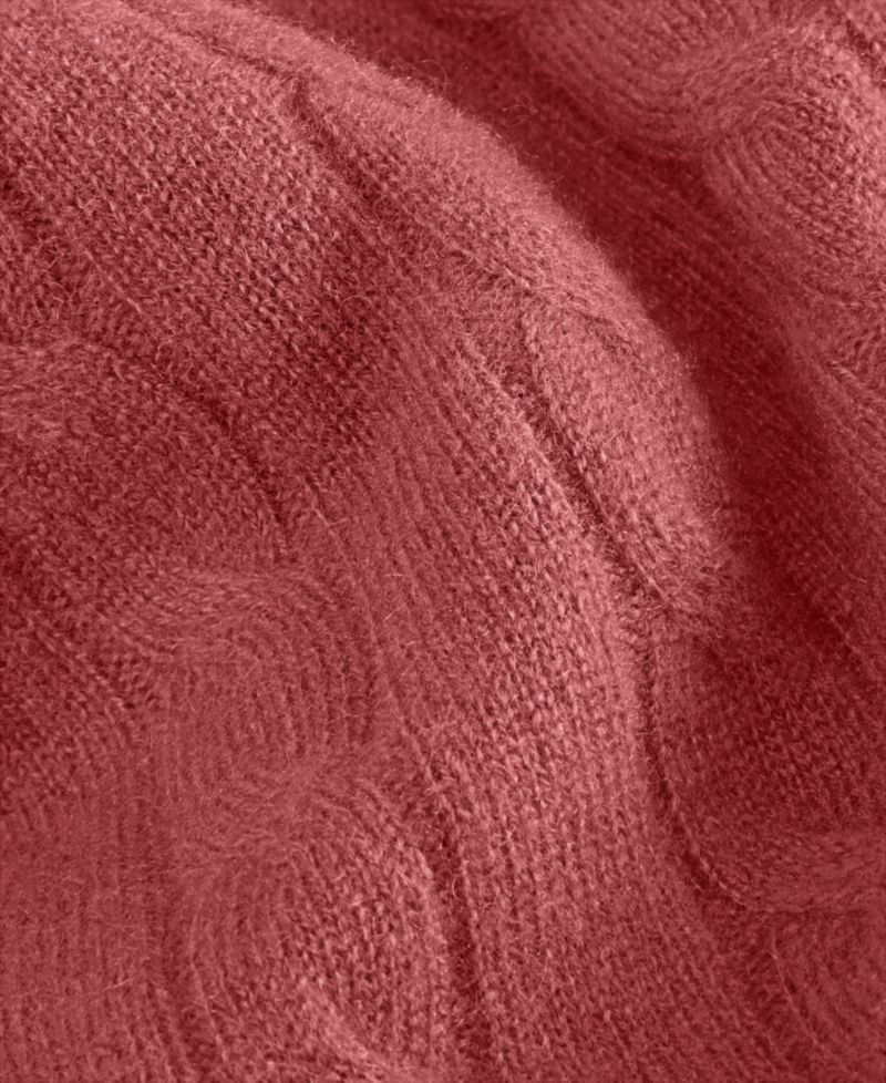 Petite Cable-Knit Crewneck 100% Cashmere Sweater