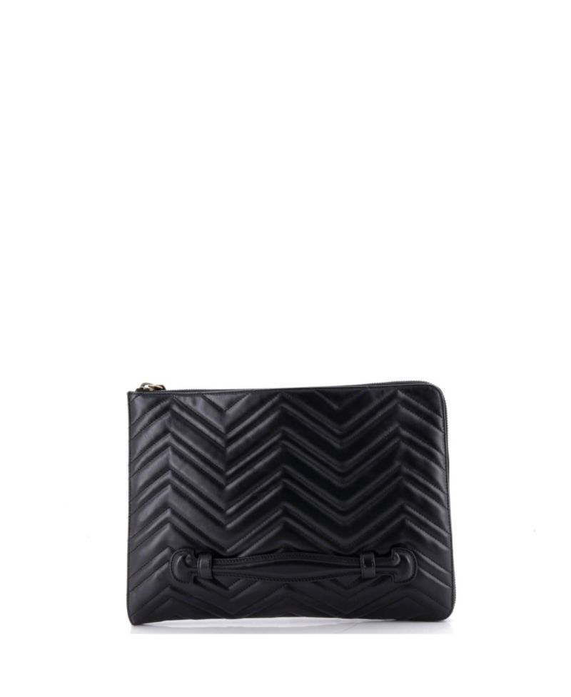 GG Marmont Matelasse Portfolio Clutch