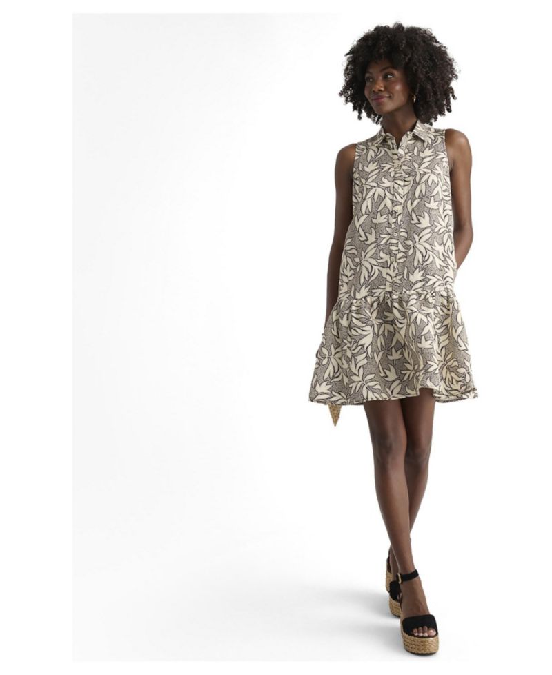 Women's Linen Blend Sleeveless Amara Dress