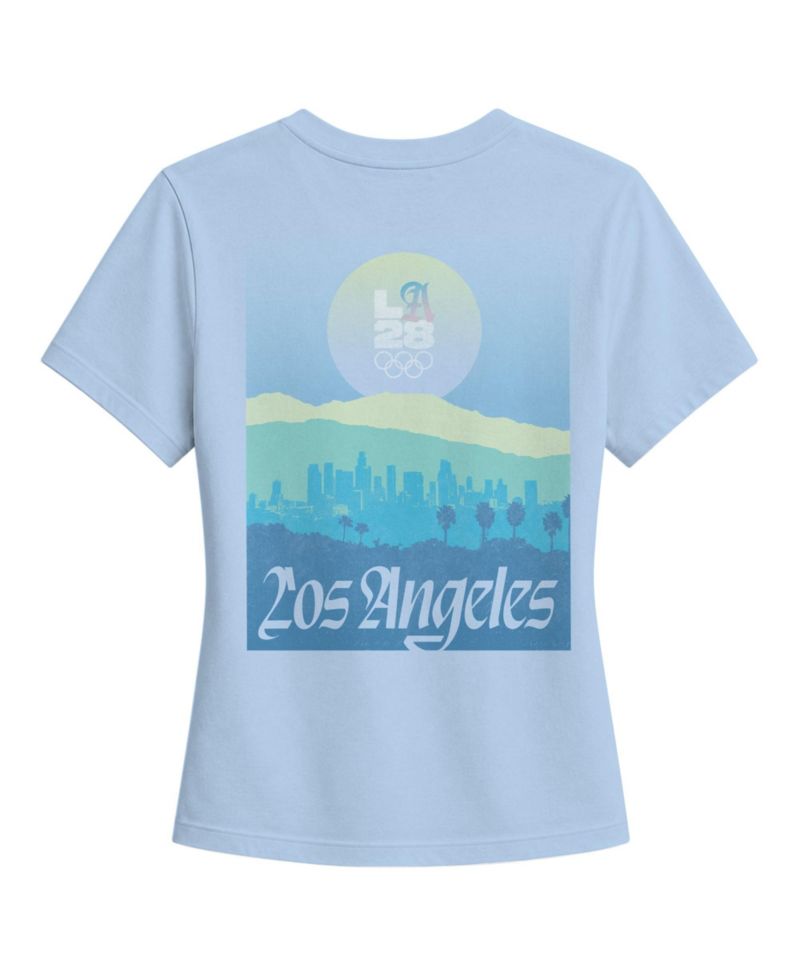 Women's Light Blue LA28 Bluebell Collection T-Shirt