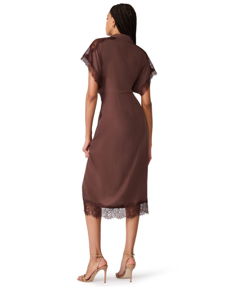 Women's Tori Collared Wrap Midi Dress