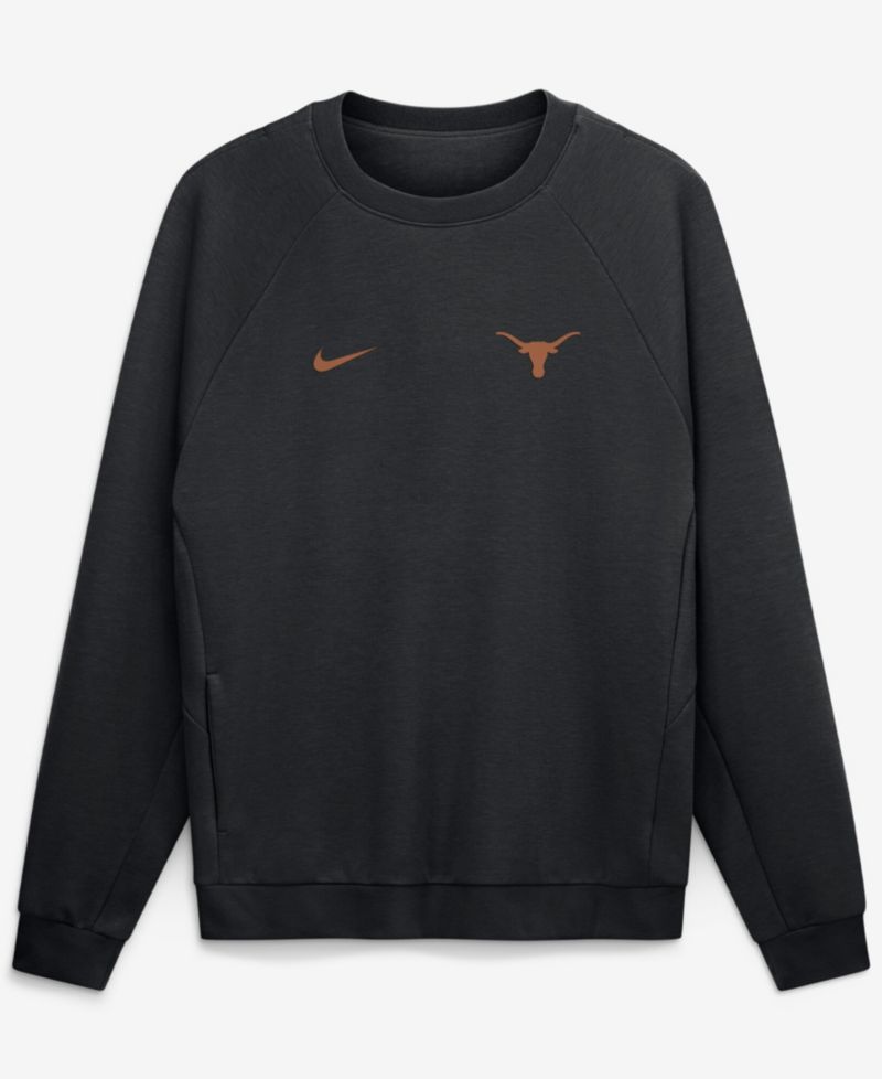 Men's Black Texas Longhorns Premium Performance Raglan Dri-FIT Sweatshirt