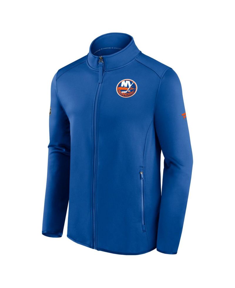 Men's Royal New York Islanders Authentic Pro Rink Fleece Full-Zip Jacket