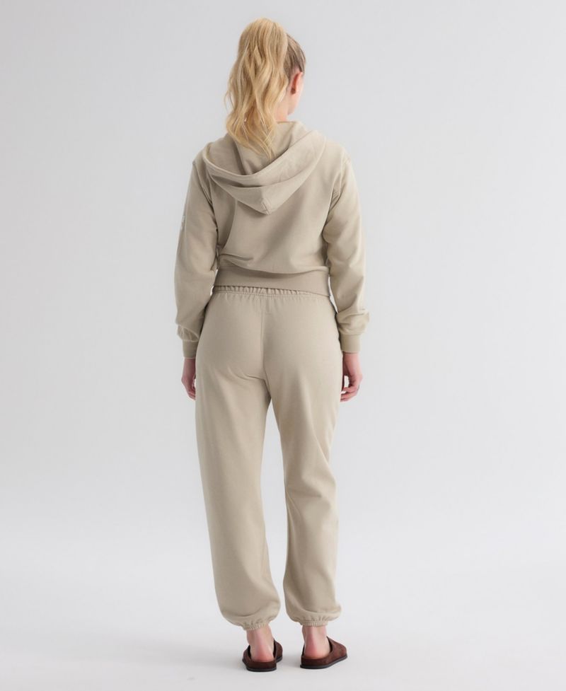 Women's Los Angeles Dodgers Iconic Full-Zip Cropped Terry Hoodie