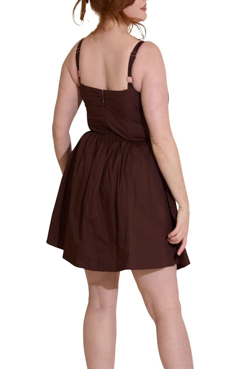 Women's Camille Fuller Bust Cotton Mini Corset Dress