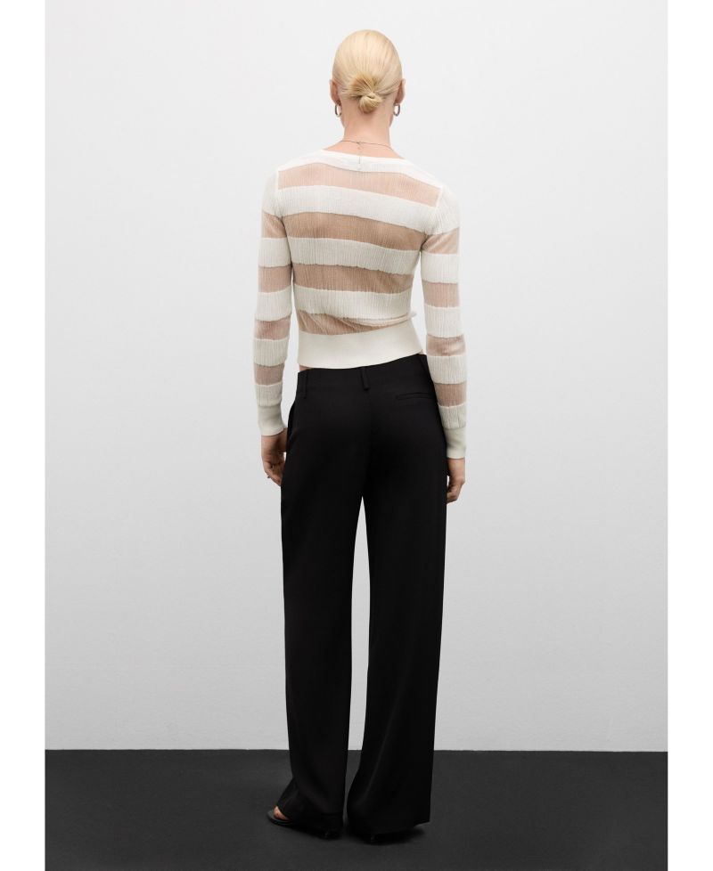 Women's Sheer Textured Cardigan Sweater