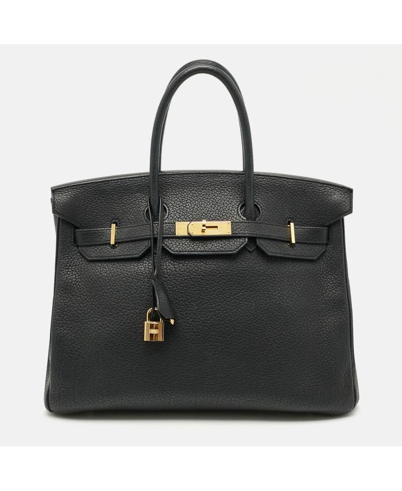 Pre-Owned HERMES Women's Birkin 35 Gold Finish Fjord Leather