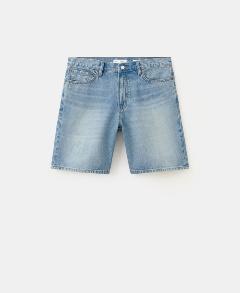 Men's Straight-Fit Denim 8.86" Bermuda Shorts