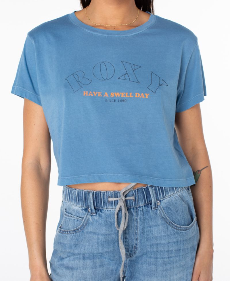 Women's Swell Day Cropped Boxy Short-Sleeve T-Shirt