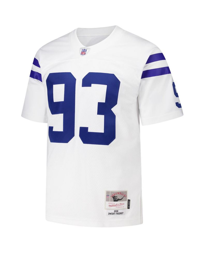 Men's Dwight Freeney White Indianapolis Colts 2006 Legacy Replica Jersey