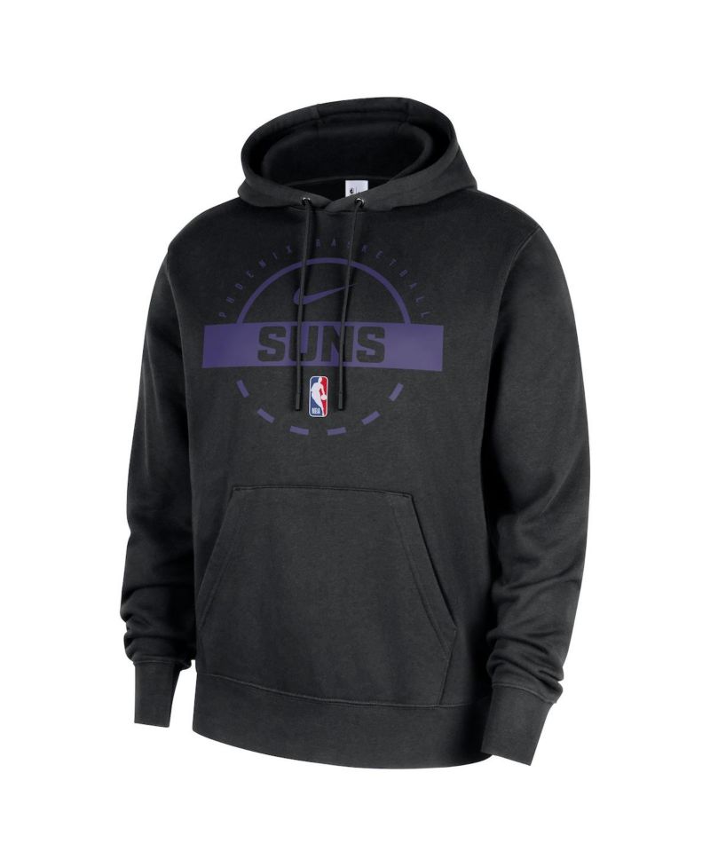 Men's Black Phoenix Suns 2025/26 Authentic Practice Club Pullover Hoodie