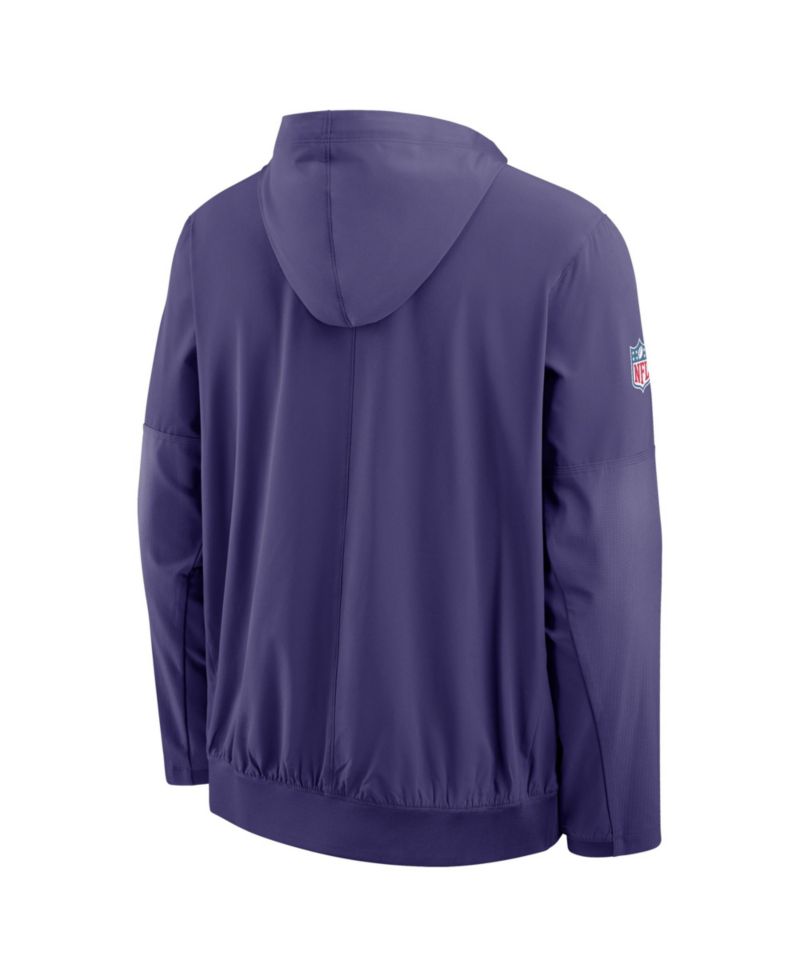 Men's Purple Minnesota Vikings Alt Anorak Half-Zip Hooded Jacket