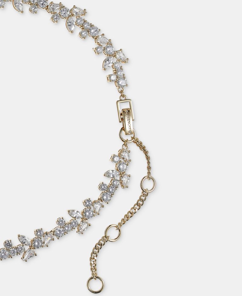 Cubic Zirconia Collar Necklace, 16" + 3" extender