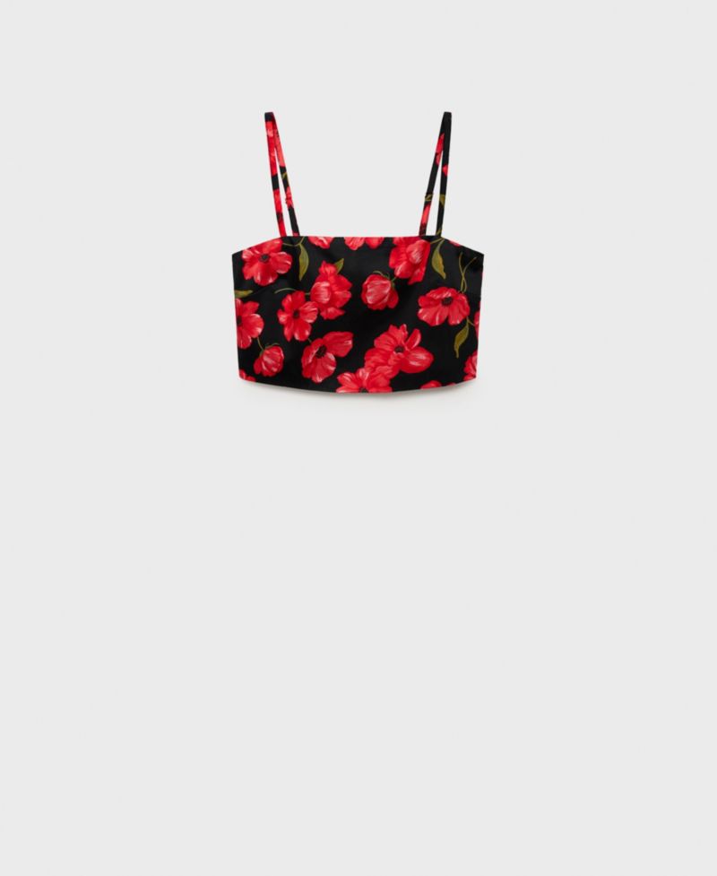 Women's Floral Crop Top