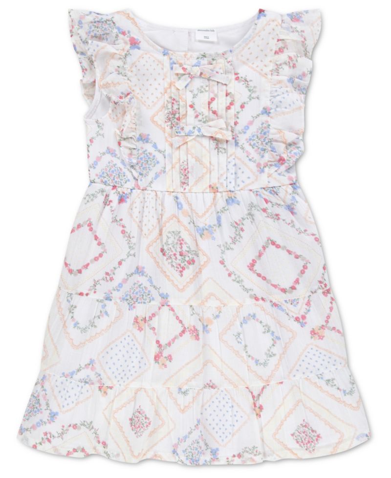 Toddler Girls' 2T-5T Flutter Sleeve Dress