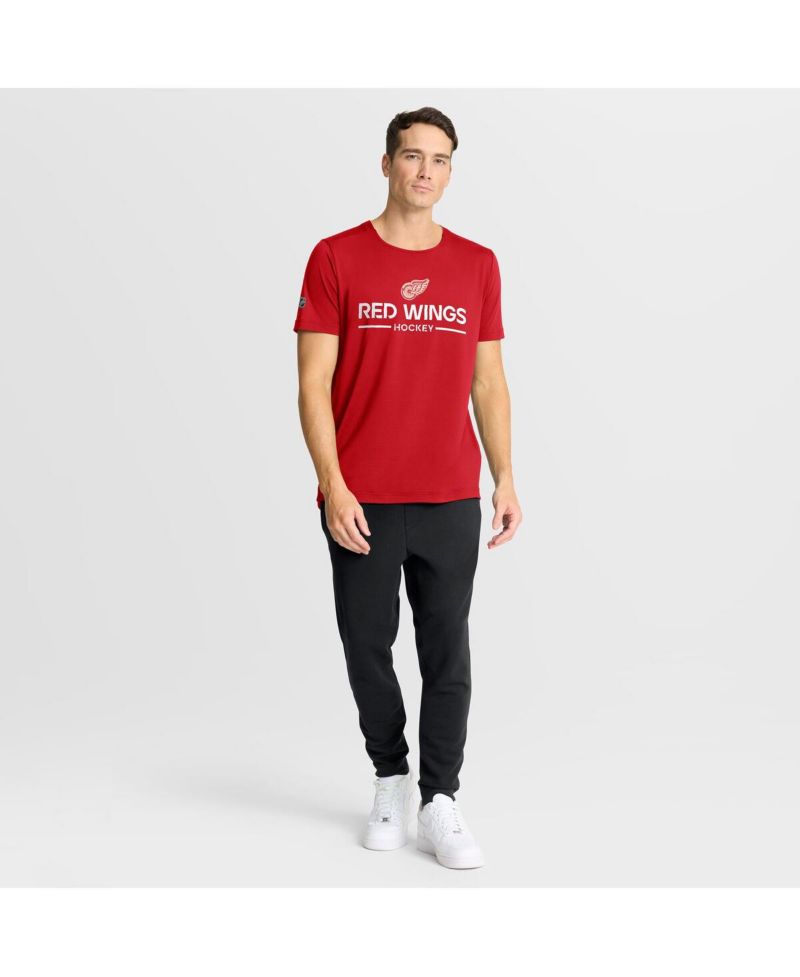 Men's Red Detroit Red Wings Authentic Pro Centennial Rink Tech T-Shirt