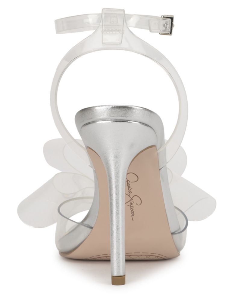 Women's Olivine Vinyl Bow Stiletto Dress Sandals