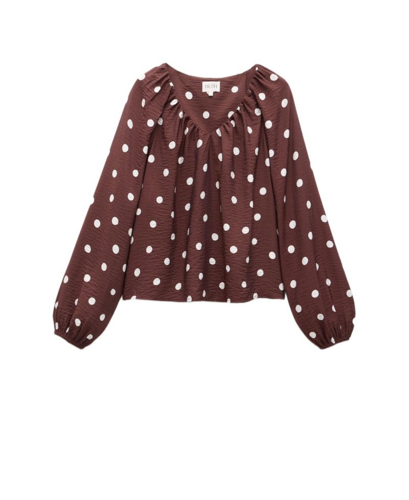 Women's Printed Airflow V Neck Blouse